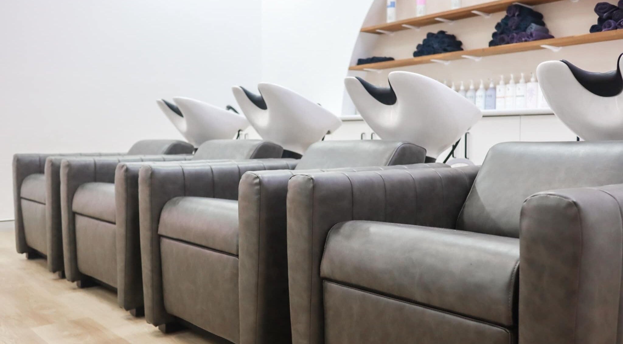 Modern hair washing station at Lily Me Red IPSWICH, North Ipswich, Queensland, AU.