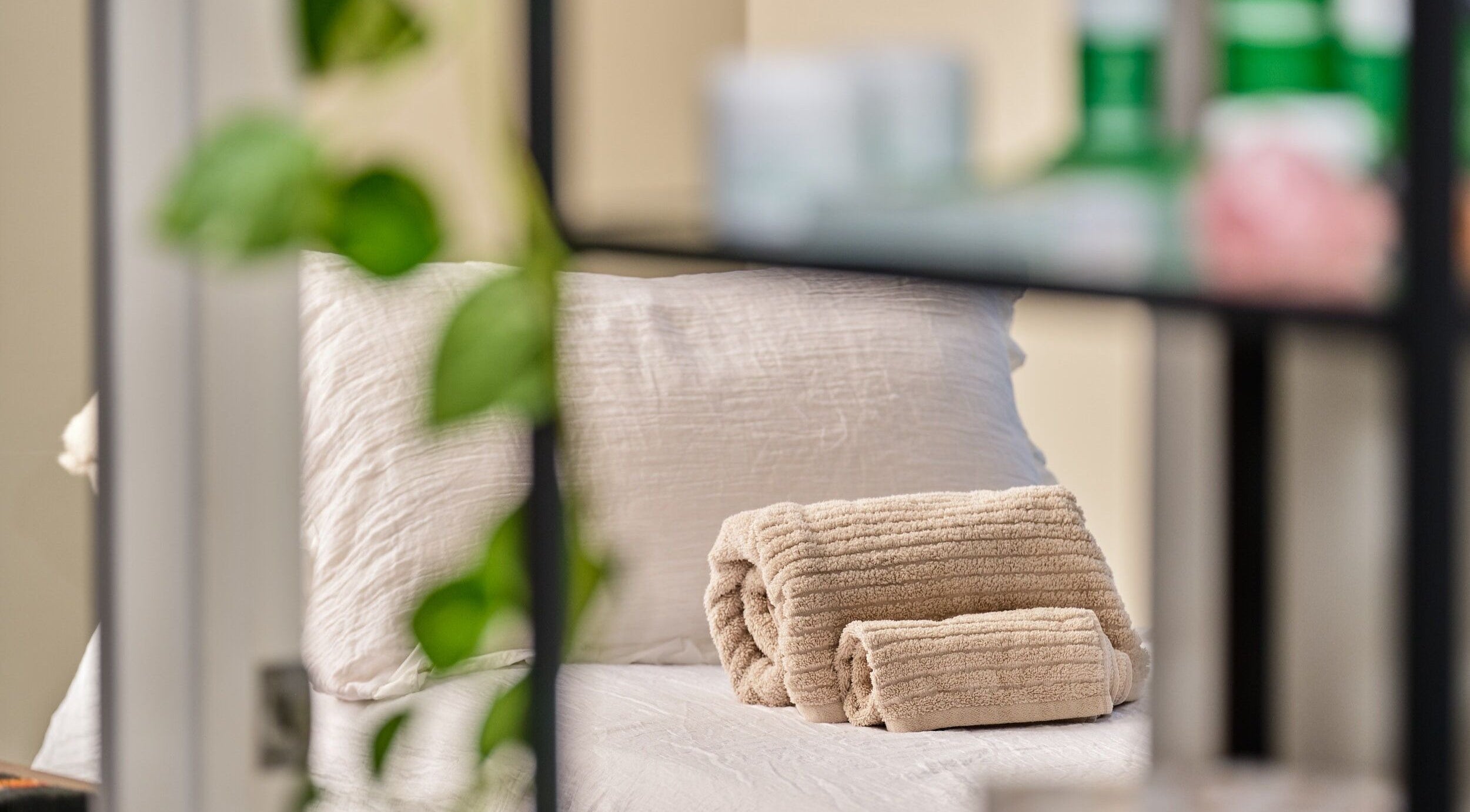 Cozy massage bed with towels at My Balance Massage, Withers, Western Australia, AU.