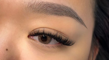 Close-up of styled eyelashes at Cara Lash Studios, Toronto, Ontario, CA.