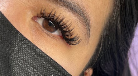 Close-up of expertly applied eyelash extensions at Cara Lash Studios, Toronto, Ontario, CA.