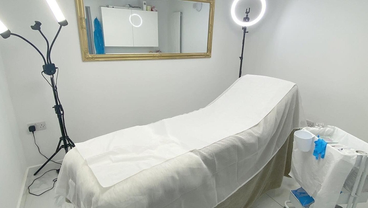 Serene treatment room at Atlas Cosmetics Clinic - Lytham St Annes, Lytham St Anne’s, England, GB with essential equipment.