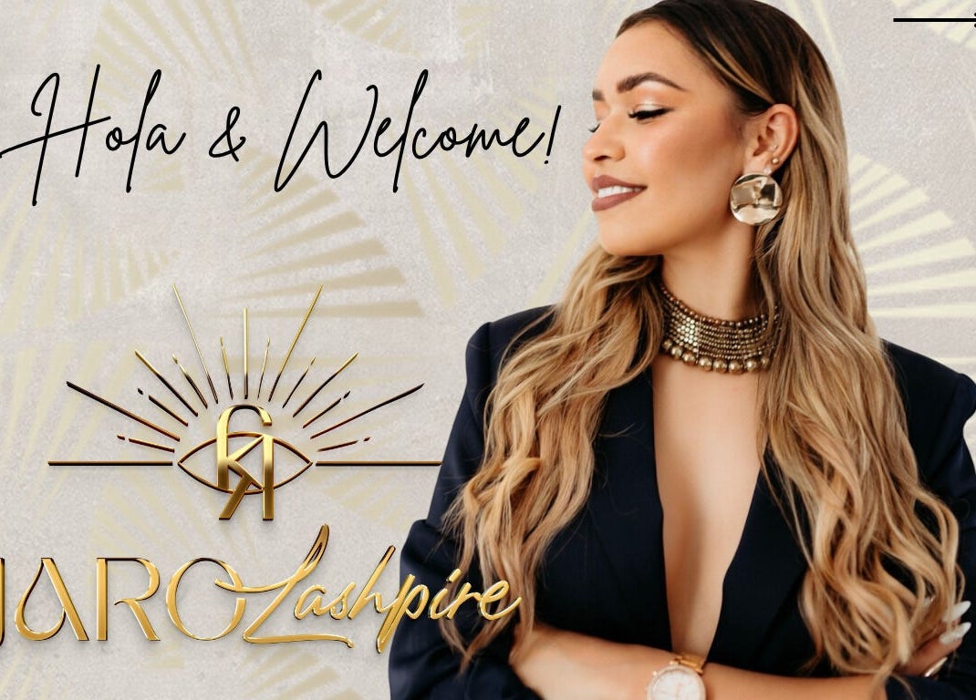 Stylish woman at JARO LASHPIRE®️, Yuba City, California, US, embodying modern beauty and fashion.