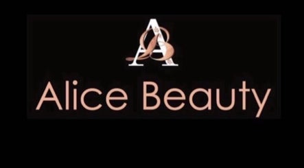 Alice Beauty logo with elegant font, located in Huddersfield, England, GB.