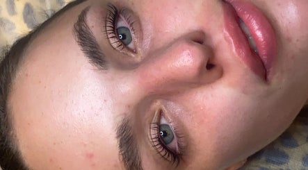 Close-up of a glowing facial treatment at That Glow, Melbourne, Victoria, AU, showcasing flawless skin.
