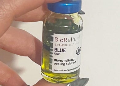 BioRePeel vial at That Glow, Melbourne, Victoria, AU, showcasing premium biorevitalizing solution.