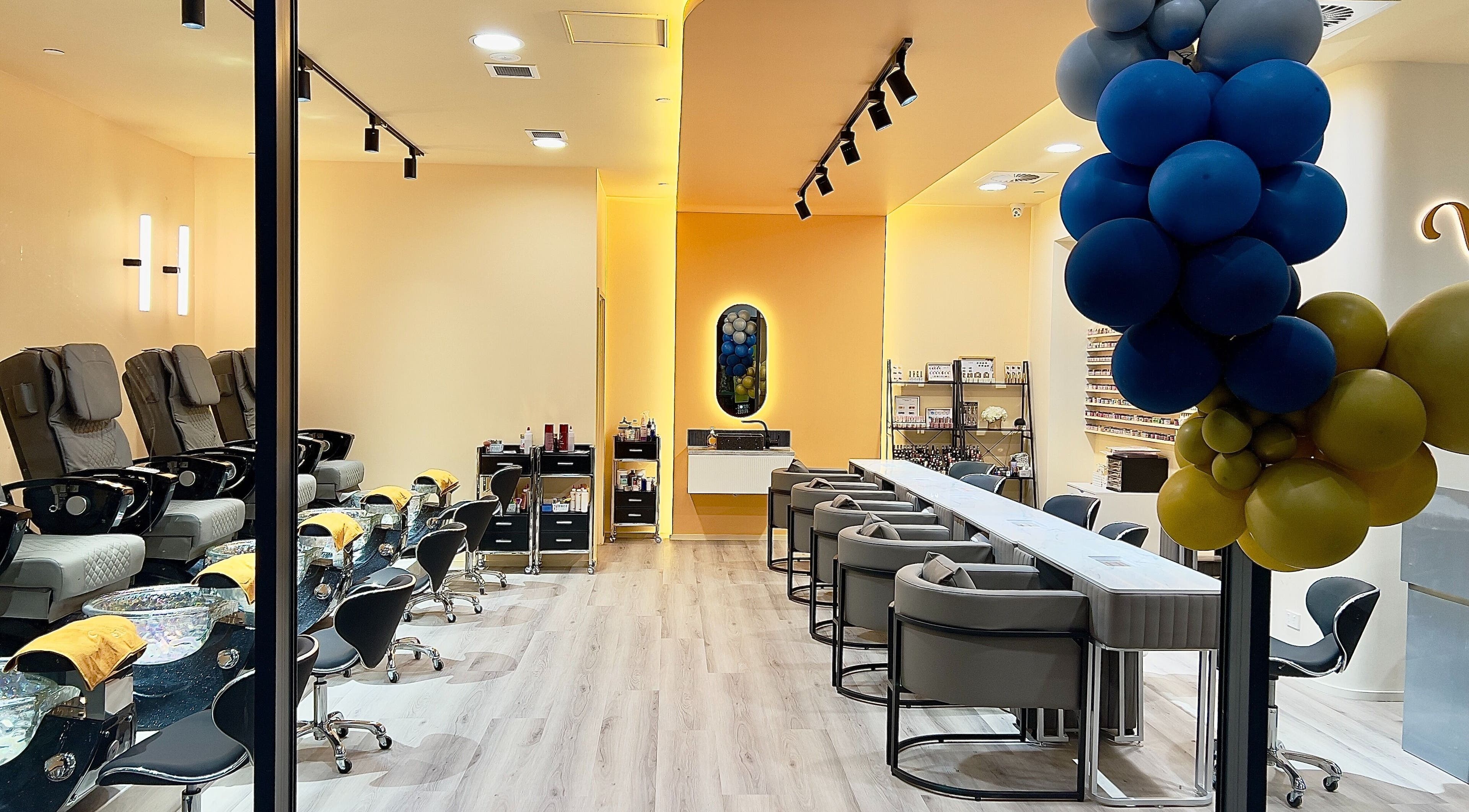 Vivi Salon Innaloo interior with elegant seating and decor in Innaloo, Western Australia, AU.