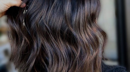 Elegant wavy hairstyle at Accents Hair Studio, Nanaimo, British Columbia, CA.
