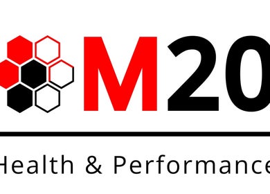 Logo of M20 Health & Performance @ MPC in Heald Green, England, GB with hexagonal design.