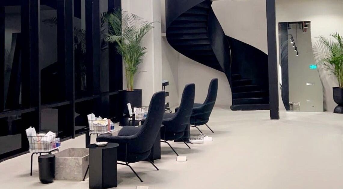 Sleek, modern salon interior at Ink Brows and Beauty - Riyadh in Riyadh, Riyadh Province, SA.