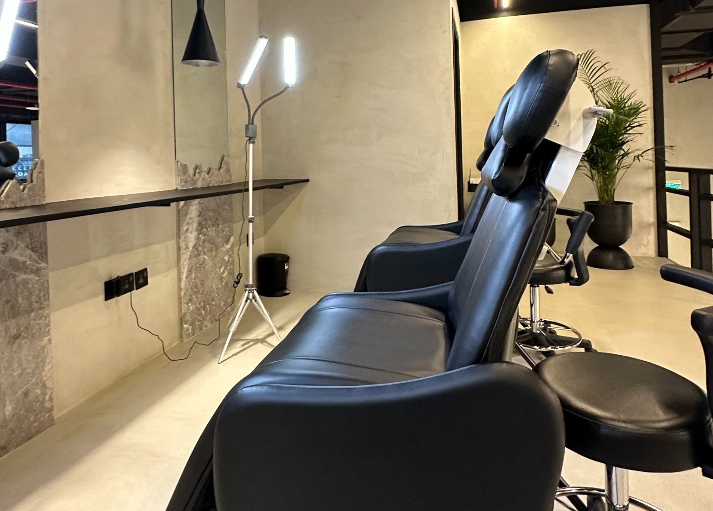 Luxurious brow treatment chairs at Ink Brows and Beauty - Riyadh, Riyadh Province, SA.