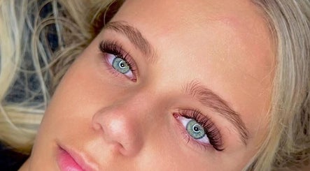 Close-up of eyelash extensions by Blush - Beauty in Ripley, England, GB, highlighting detailed lash work.