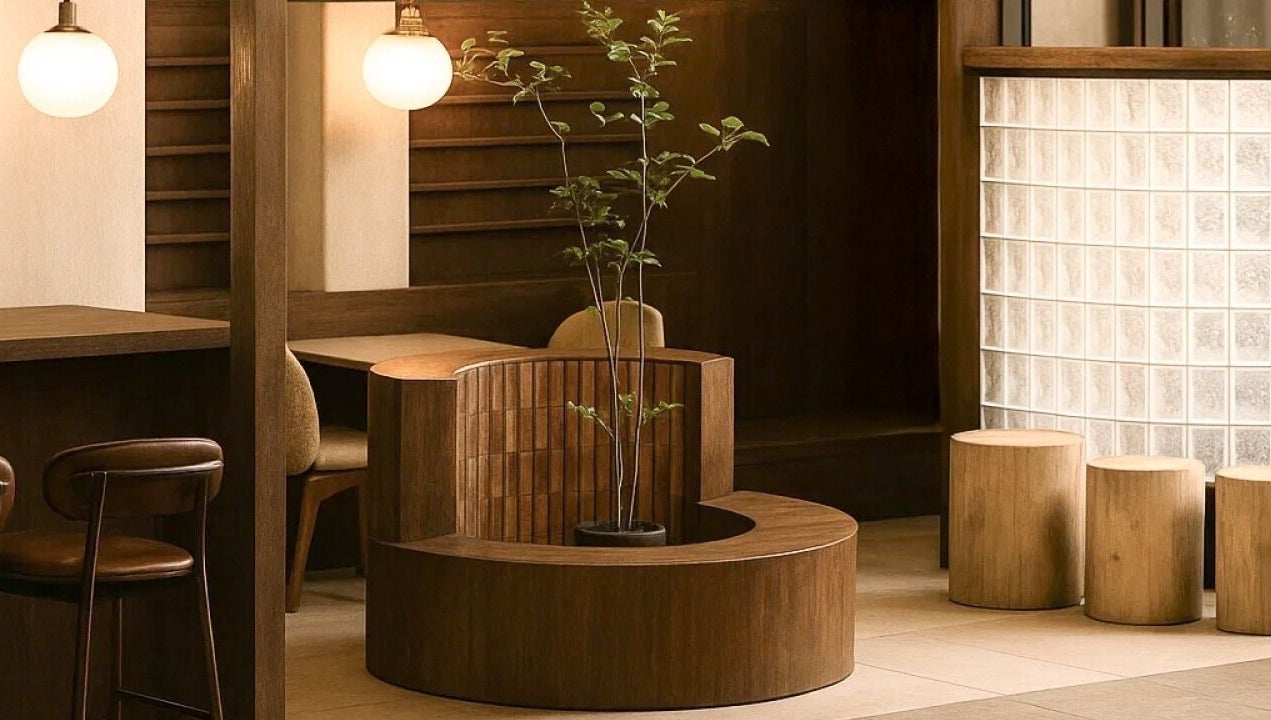 Elegant seating area at Painted Nail Bar at The Cathay Lvl 6, Singapore, Dhoby Ghaut, SG.