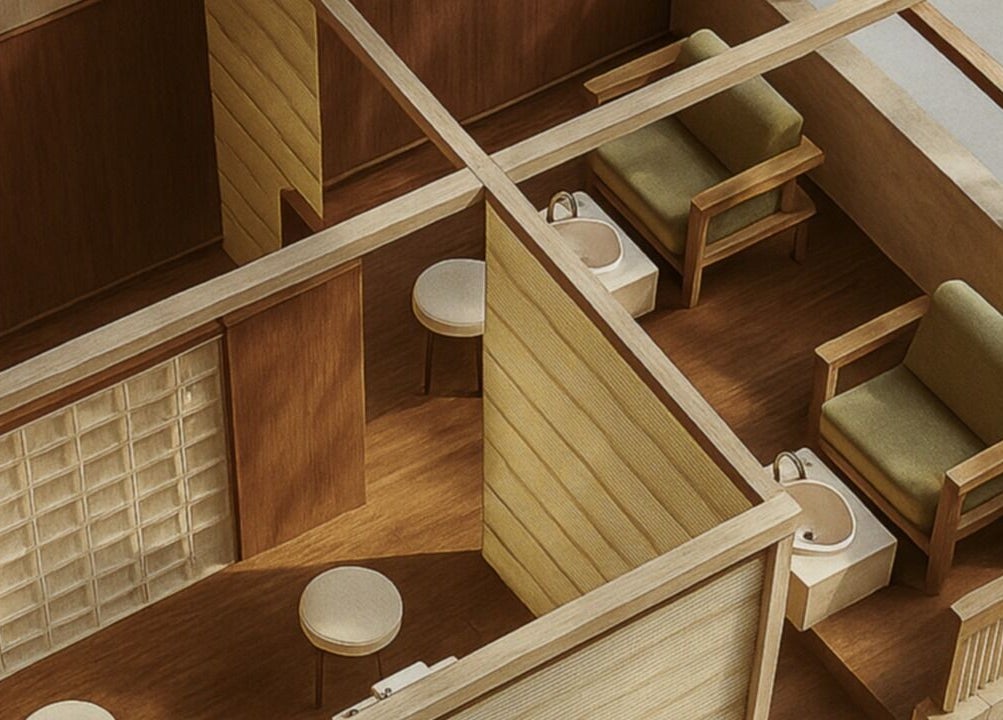 Inviting nail care area at Painted Nail Bar at The Cathay Lvl 6, Singapore, Dhoby Ghaut, SG.