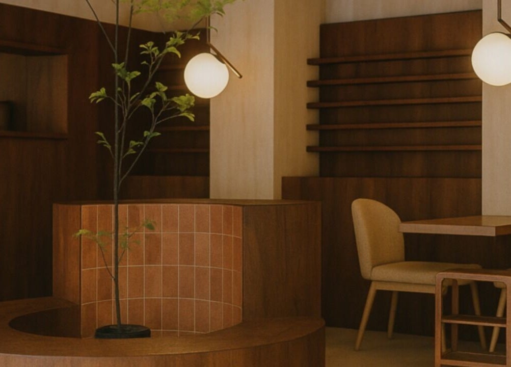 Calm and elegant interior of Painted Nail Bar at The Cathay Lvl 6 in Singapore, Dhoby Ghaut, SG.