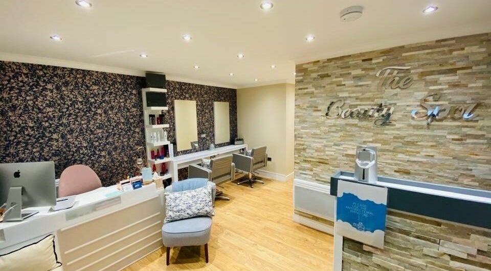 Elegant interior of The Beauty Spot, Jarrow, England with modern decor and stylish furnishings.