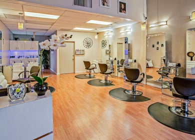 Decipher Hair Studio interior featuring modern styling chairs in Cebu City, Central Visayas, PH.