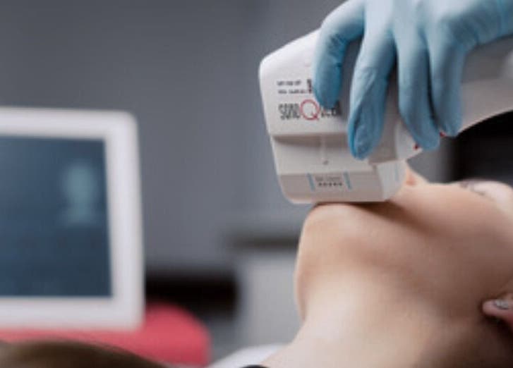 Advanced skin treatment at Esthinity in Glasgow, Scotland, GB, showcasing cutting-edge beauty technology.