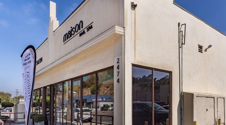 Exterior view of Maison Nail Spa Silverlake in Los Angeles, California, US with modern architecture.
