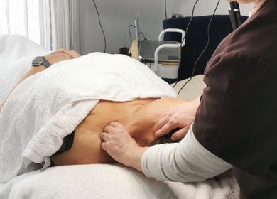 Massage therapy session at Hayley Hicks - Beauty Specialist, Malmesbury, England, GB.