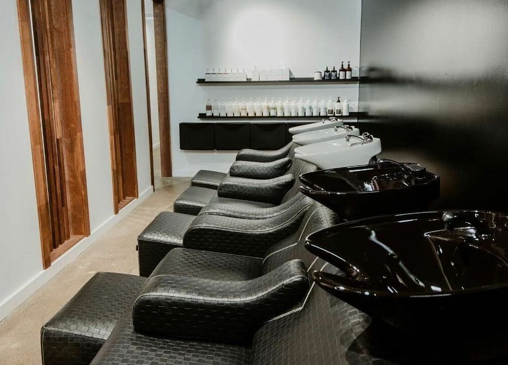 Sophisticated wash stations at Tribecca & Co., Tamworth, New South Wales, AU, showcasing modern luxury.