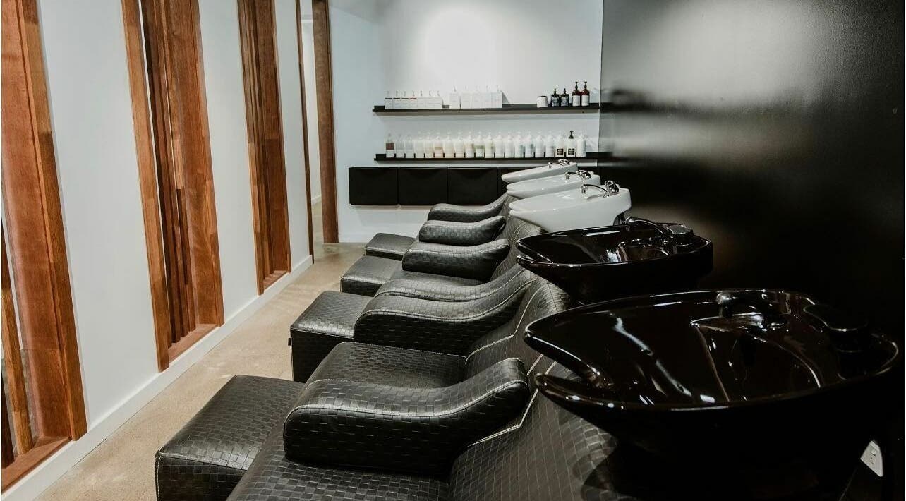 Sophisticated wash stations at Tribecca & Co., Tamworth, New South Wales, AU, showcasing modern luxury.