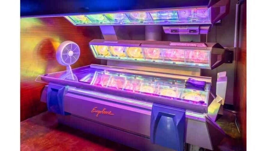 Tanning bed in After Glow Tanning & Beauty - North Providence, North Providence, Rhode Island, US.