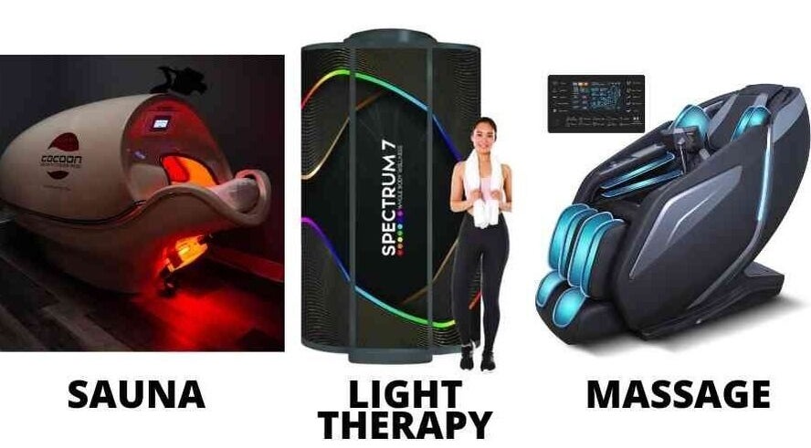 Explore advanced relaxation at After Glow Tanning & Beauty - North Providence, Rhode Island, US with sauna, light therapy, and massage.