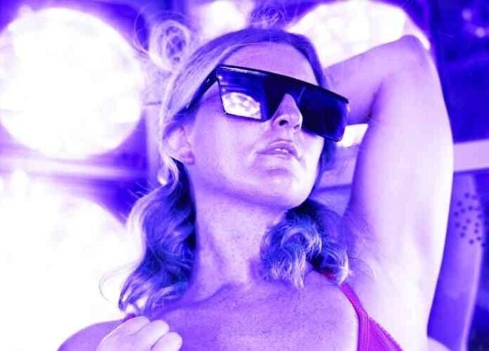 Tanning session at After Glow Tanning & Beauty - North Providence, Rhode Island, US.