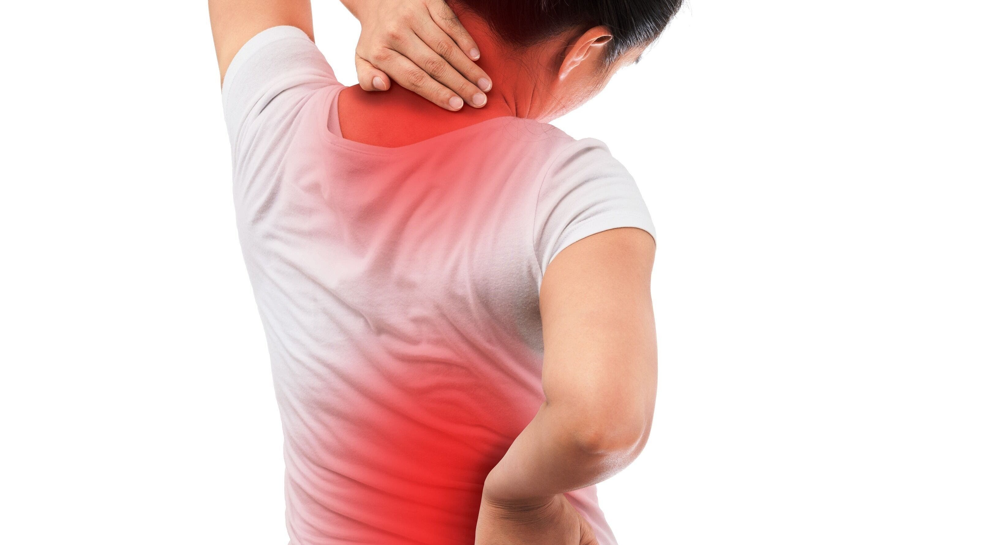 Person holding neck in pain at Life Nerve Physiotherapy Center, Amman, Amman Governorate, JO.