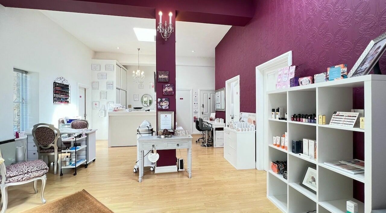 Interior of CS Aesthetics Ltd The Beauty Room in Beaminster, England, GB showcasing elegant decor.