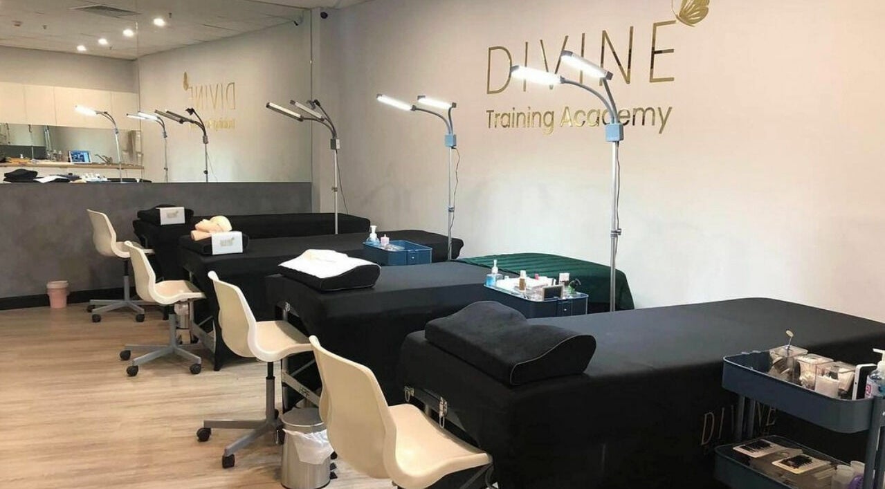 Interior of Divine Brow Lash & Skincare - Surry Hills, showcasing professional treatment tables, Surry Hills, New South Wales, AU.
