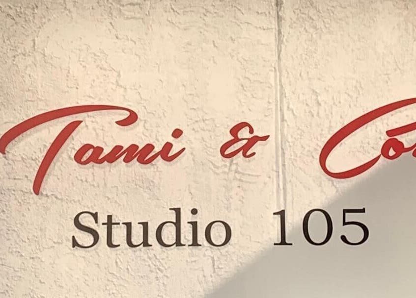 Tami & Co. Studio 105 signage, enhancing Amanda Zielkle LMT 7904 services in Las Cruces, New Mexico, US.