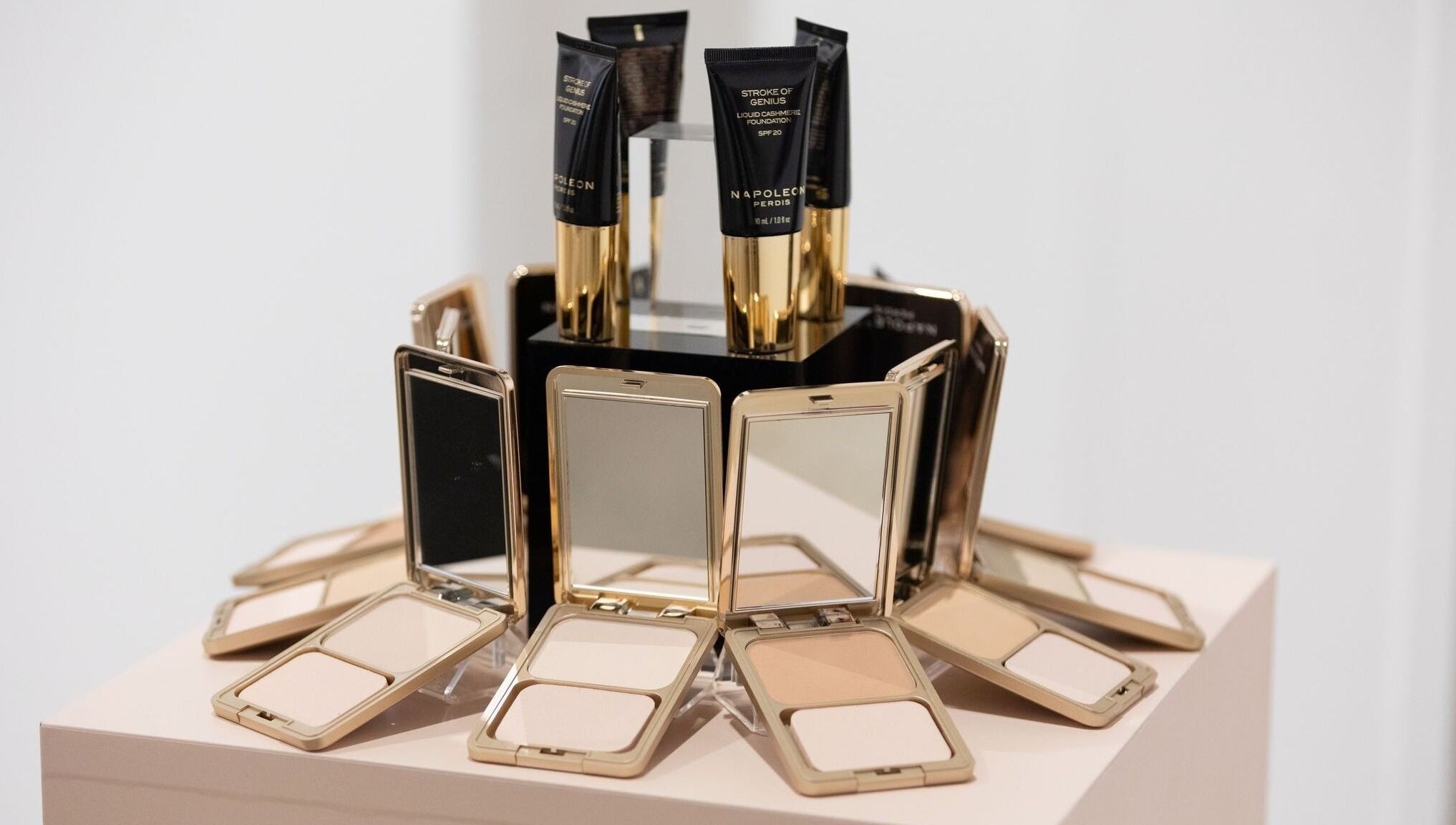 Napoleon Perdis makeup display at Coming Soon - Napoleon Perdis QueensPlaza at David Jones, Brisbane City, Queensland, AU.