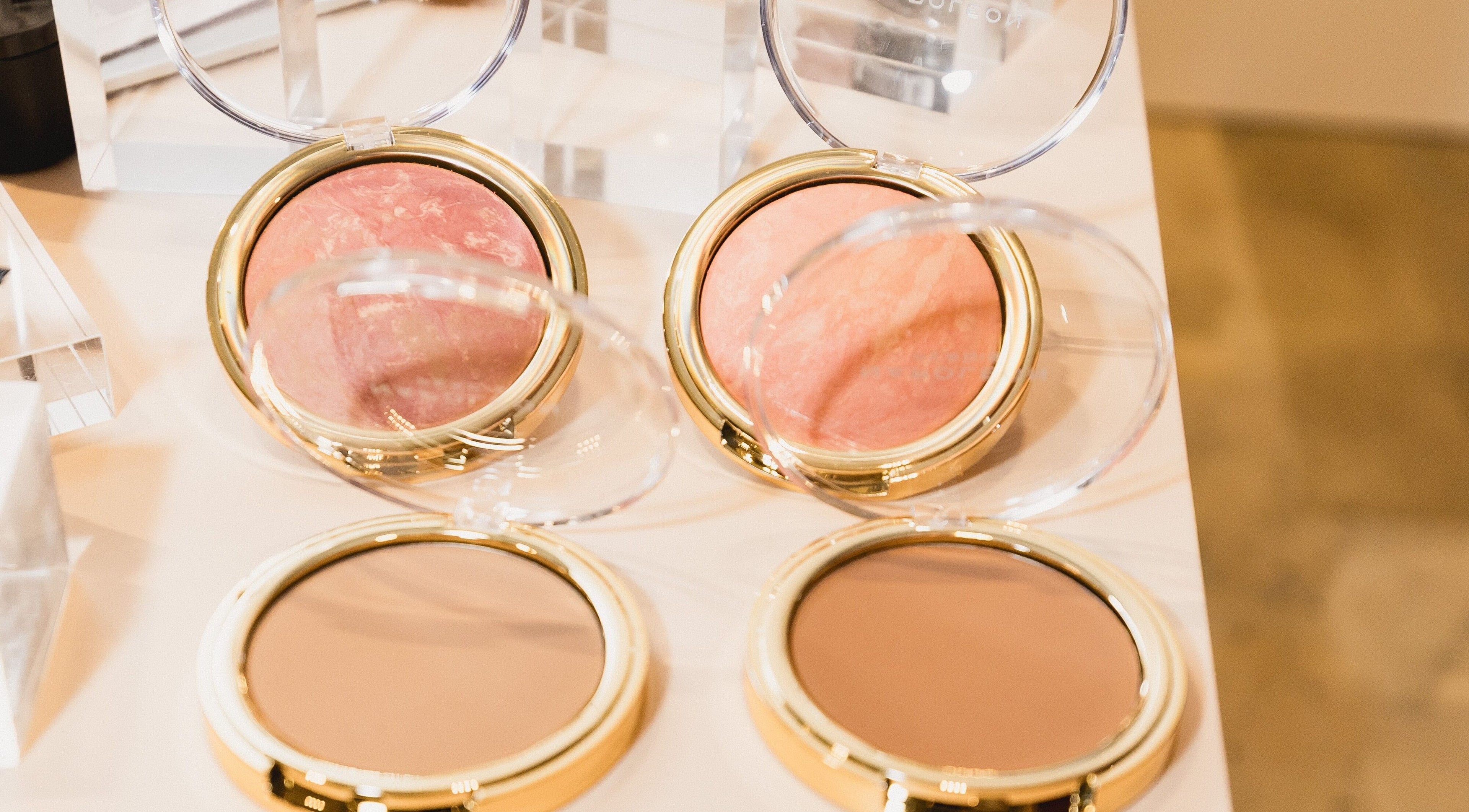 Luxury makeup compacts at Coming Soon - Napoleon Perdis QueensPlaza at David Jones, Brisbane City, Queensland, AU.