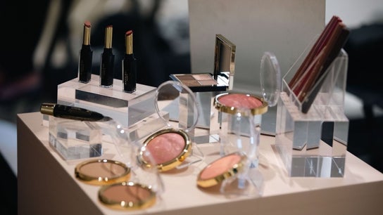 Cosmetics at Coming Soon - Napoleon Perdis Carindale at David Jones, Robina, Queensland, AU featuring lipsticks and blush.
