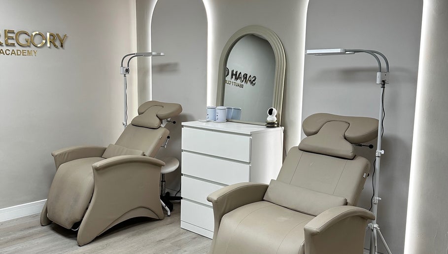 Luxury spa chairs at Sarah Gregory Beauty Clinic, Wilmslow, England, GB for ultimate relaxation.