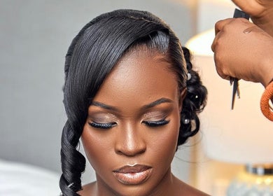 Hair styling at Studio 7 Hair and Braids, Sydney, New South Wales, AU, showcasing a sleek braid.