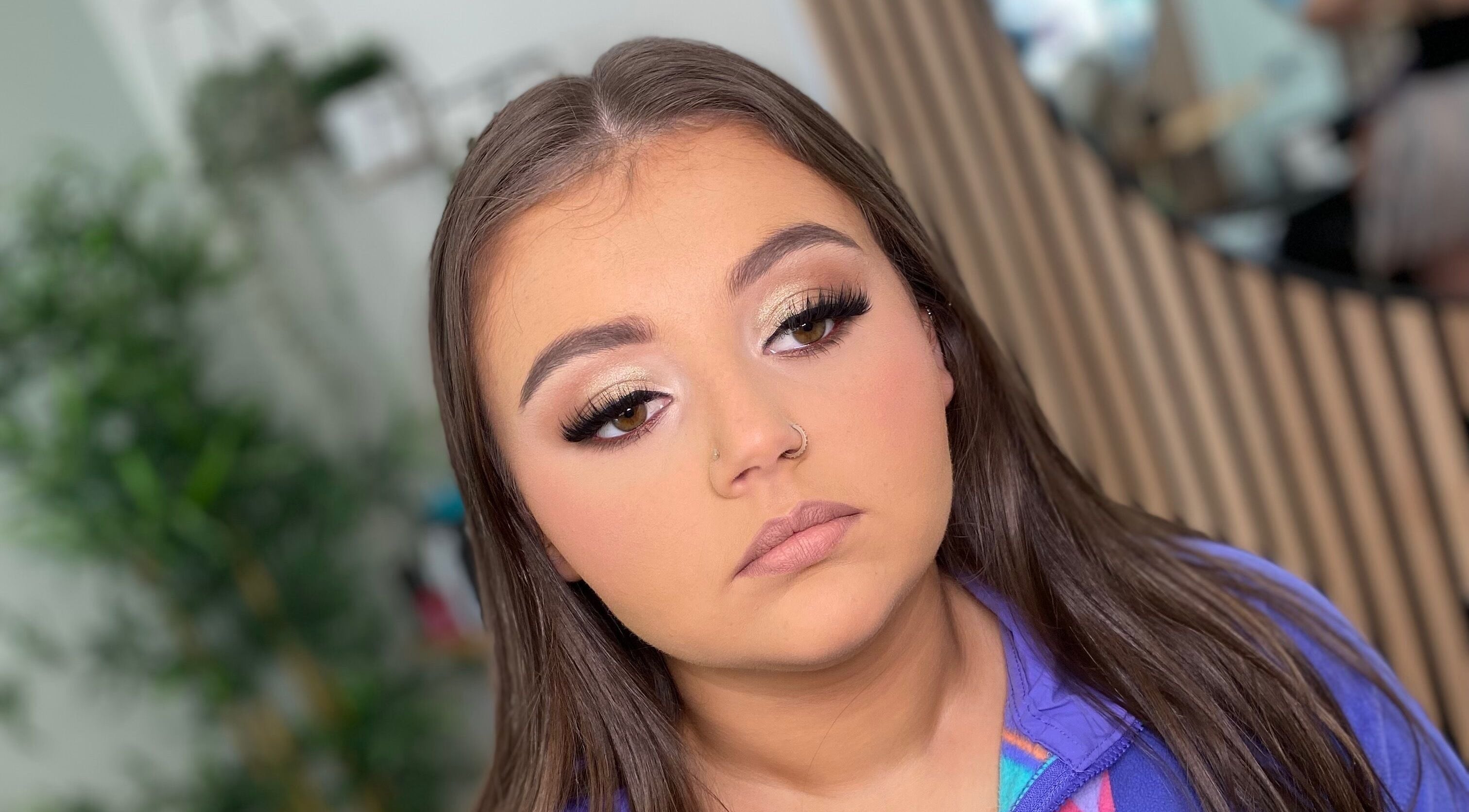 Elegant makeup look at Donna Marie Makeup in Sligo, County Sligo, IE showcasing expert eyeshadow application.