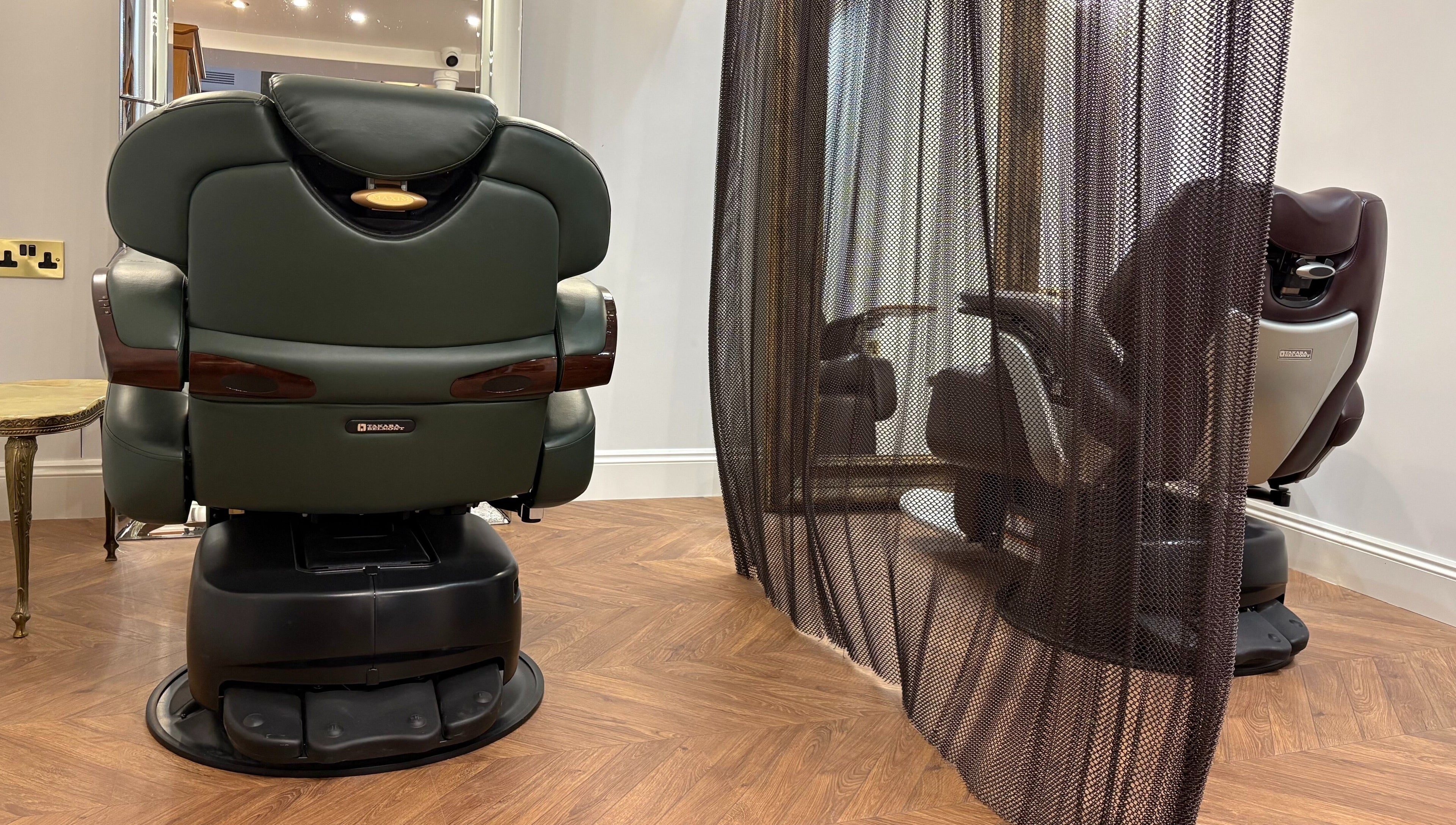 Luxury massage chairs at Rodeo Drive Beauty in Limassol, Lemesos, CY, offering premium comfort.