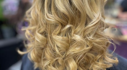 Luscious blonde curls styled at Hair Pinns- Bangor Studio, Bangor, New South Wales, AU.