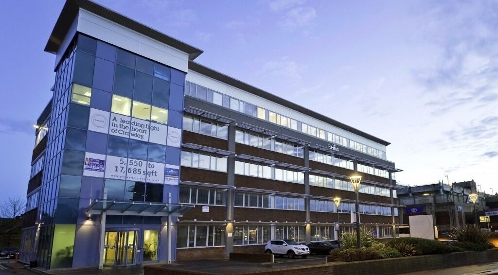 SHAPINS Clinic | Crawley building during sunset, located in Crawley, England, GB.