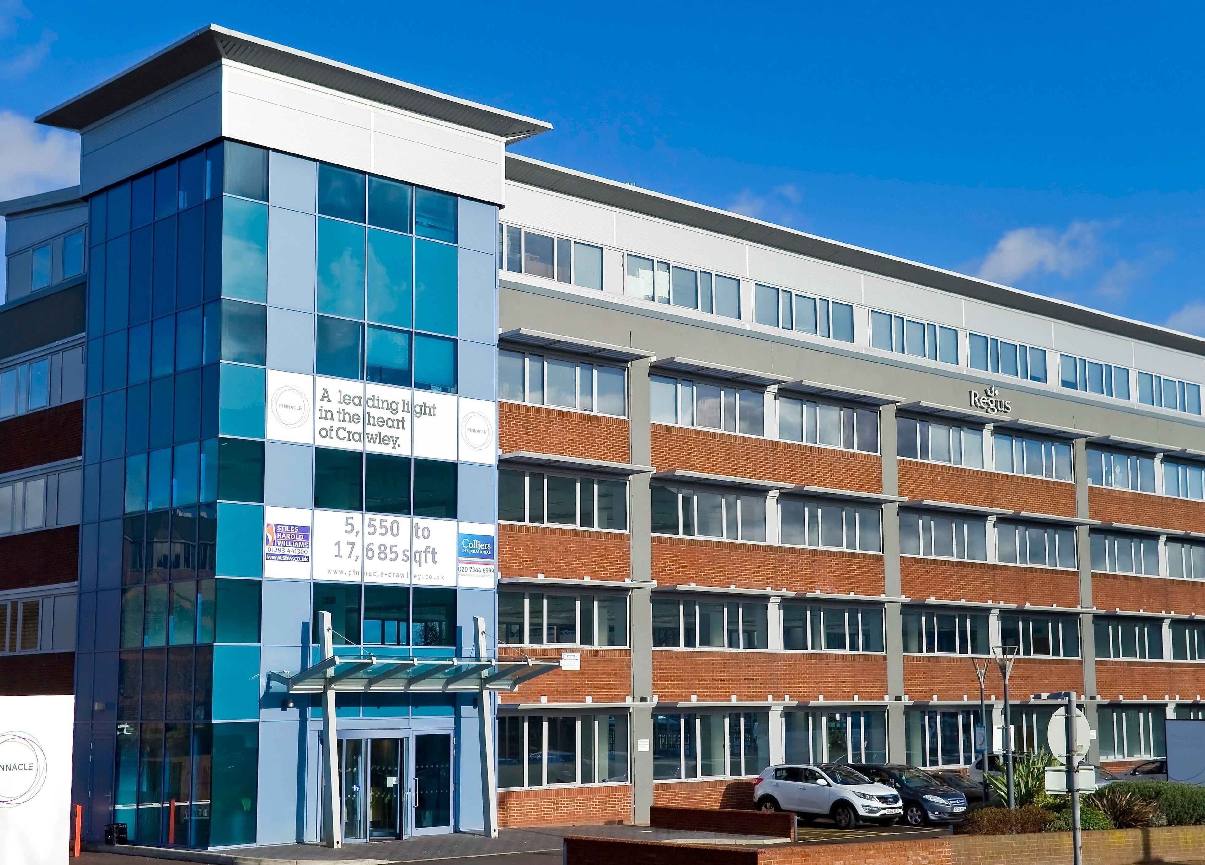 Exterior view of SHAPINS Clinic | Crawley located at Pinnacle Building, Crawley, England, GB.