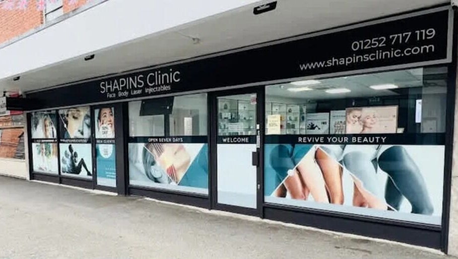 Front view of SHAPINS Clinic | Farnham, showcasing modern exterior in Farnham, England, GB.