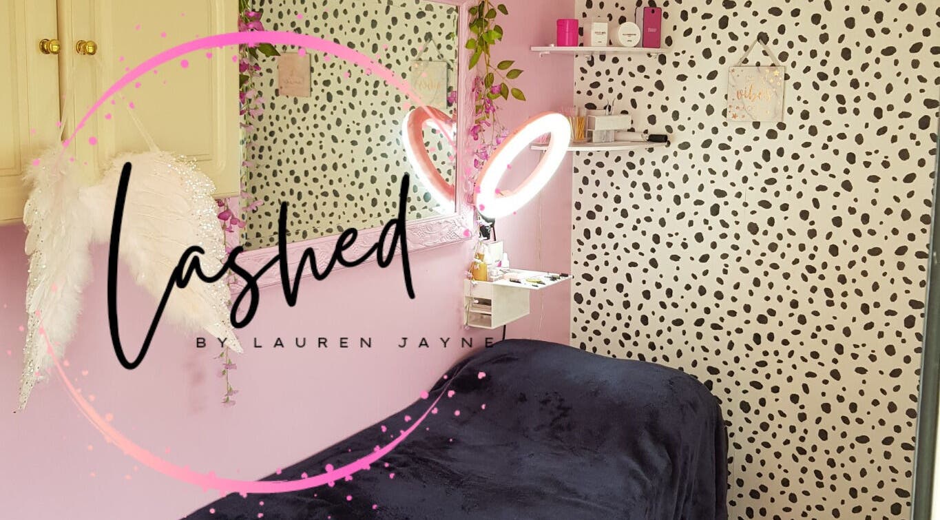 Stylish interior of Lashed by Lauren Jayne in Hallow, England, GB showcasing elegant decor and beauty tools.