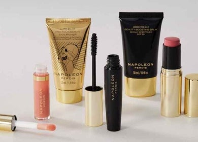 Luxury makeup products displayed at Coming Soon - Broadway Shopping Centre, Glebe, New South Wales, AU.