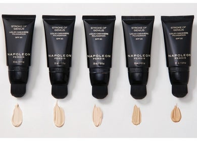 Napoleon Perdis foundations array at David Jones, Parramatta, New South Wales, AU.