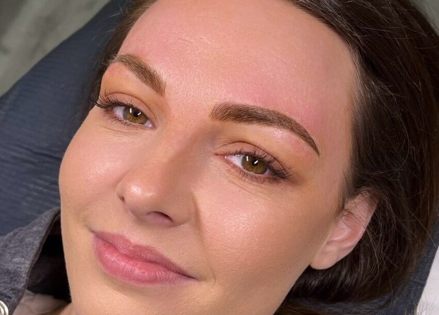 Client with perfect brows at Face by Stacey Louise in Bury, England, GB.