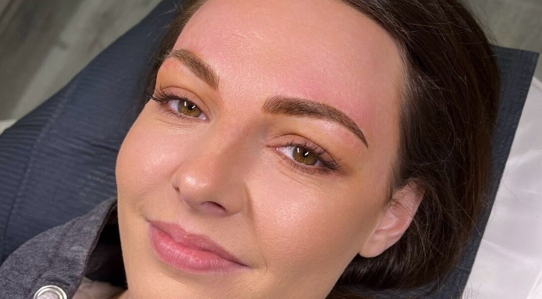 Client with perfect brows at Face by Stacey Louise in Bury, England, GB.