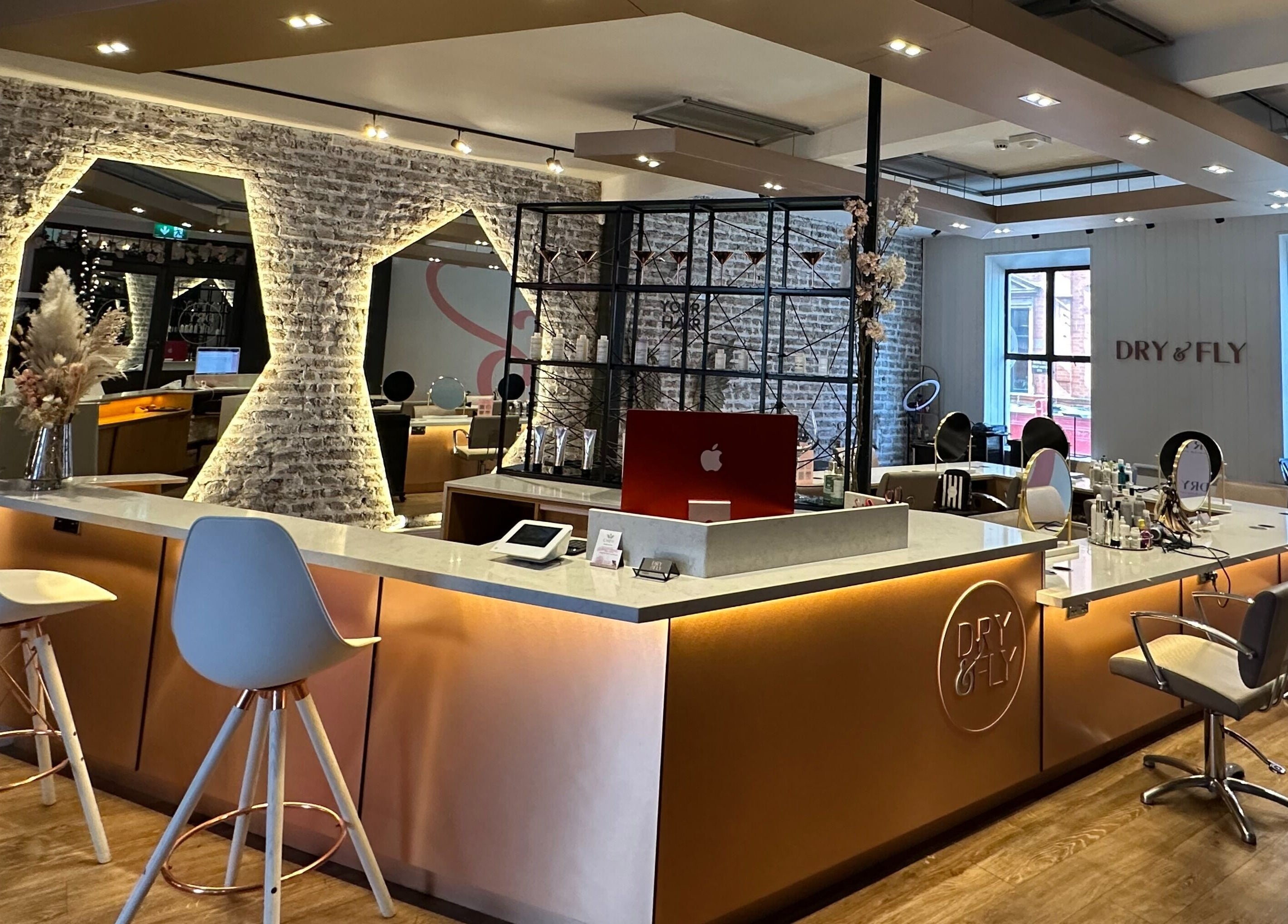 Elegant interior of Dry & Fly Wicklow Street in Dublin, County Dublin, IE showcasing stylish chairs and decor.