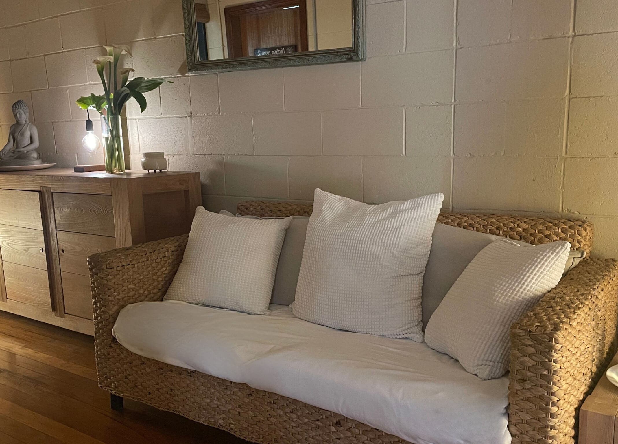 Cozy seating area with decor at Heart and Soul Wellness Centre, Otford, New South Wales, AU.